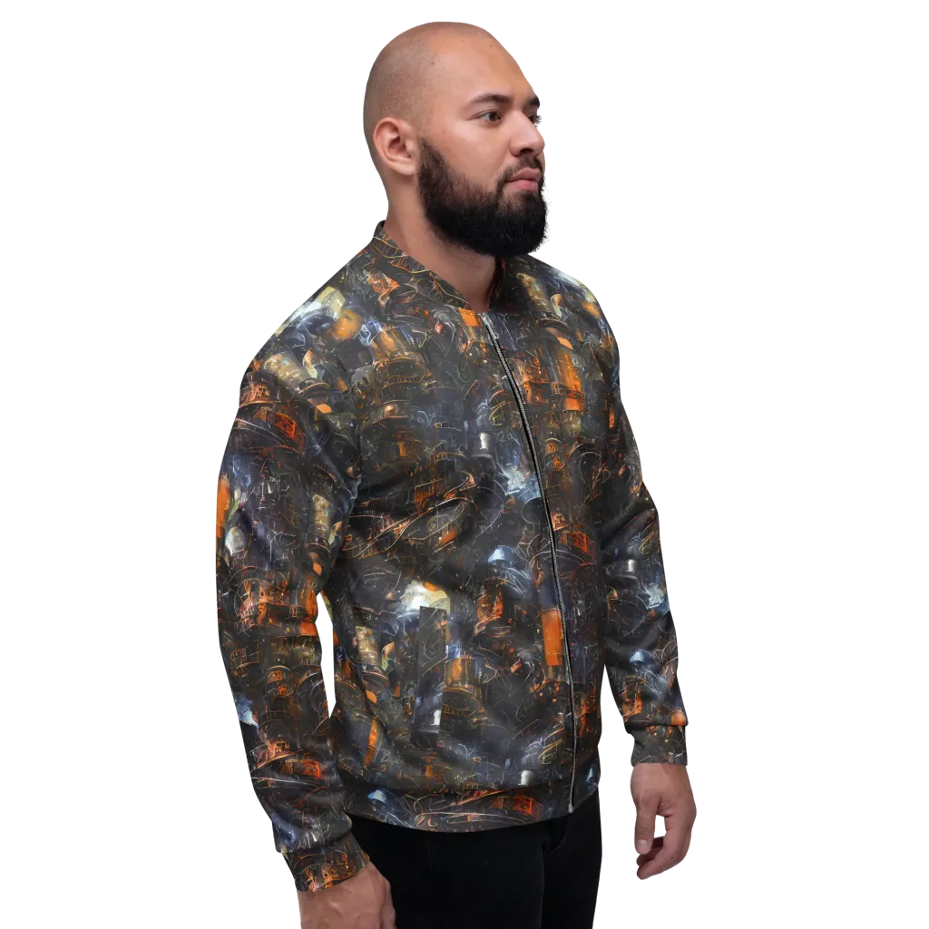 Midnight Mechanica on Bomber Jacket — Right