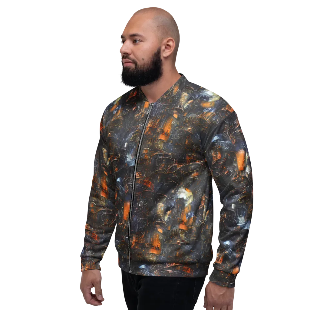 Midnight Mechanica on Bomber Jacket — Left