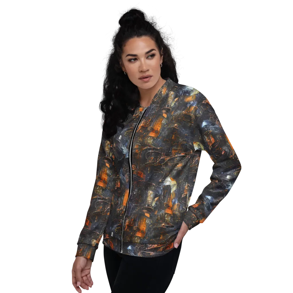 Midnight Mechanica on Bomber Jacket — Left