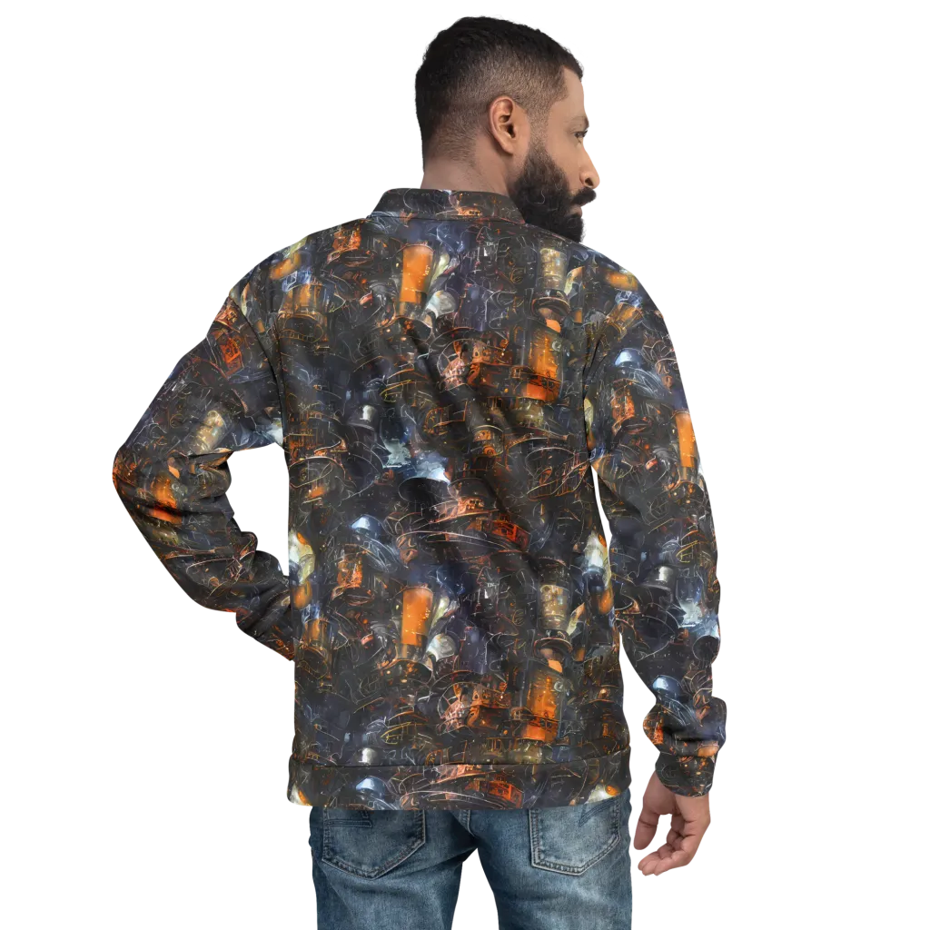 Midnight Mechanica on Bomber Jacket — Back
