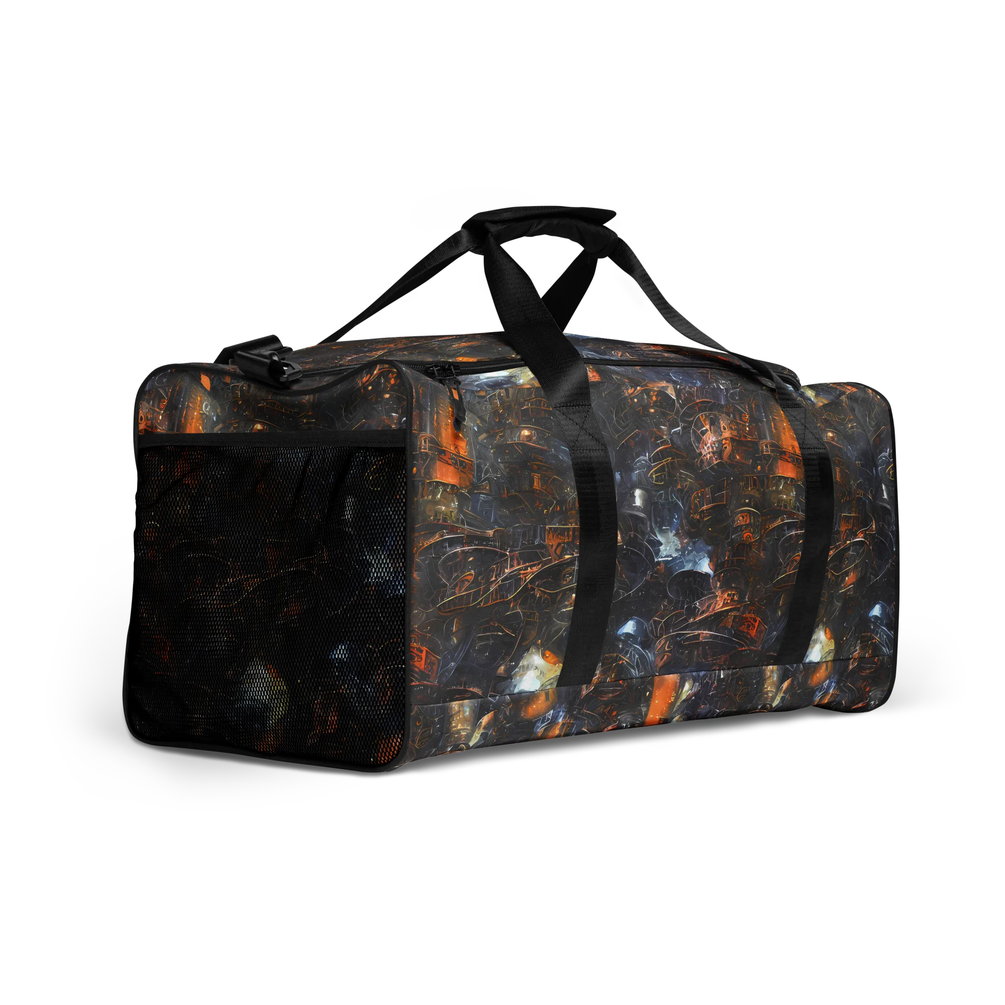 Midnight Mechanica on Duffle Bag — Right Front
