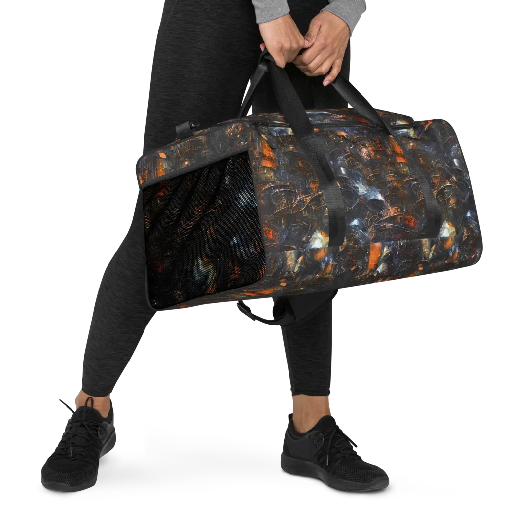 Midnight Mechanica on Duffle Bag — Right Front