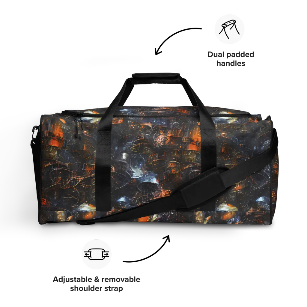 Midnight Mechanica on Duffle Bag — Front