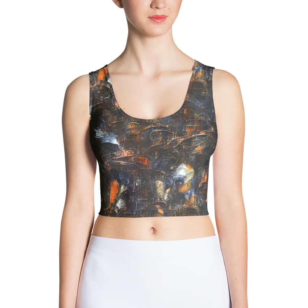 Midnight Mechanica on Crop Top — Front
