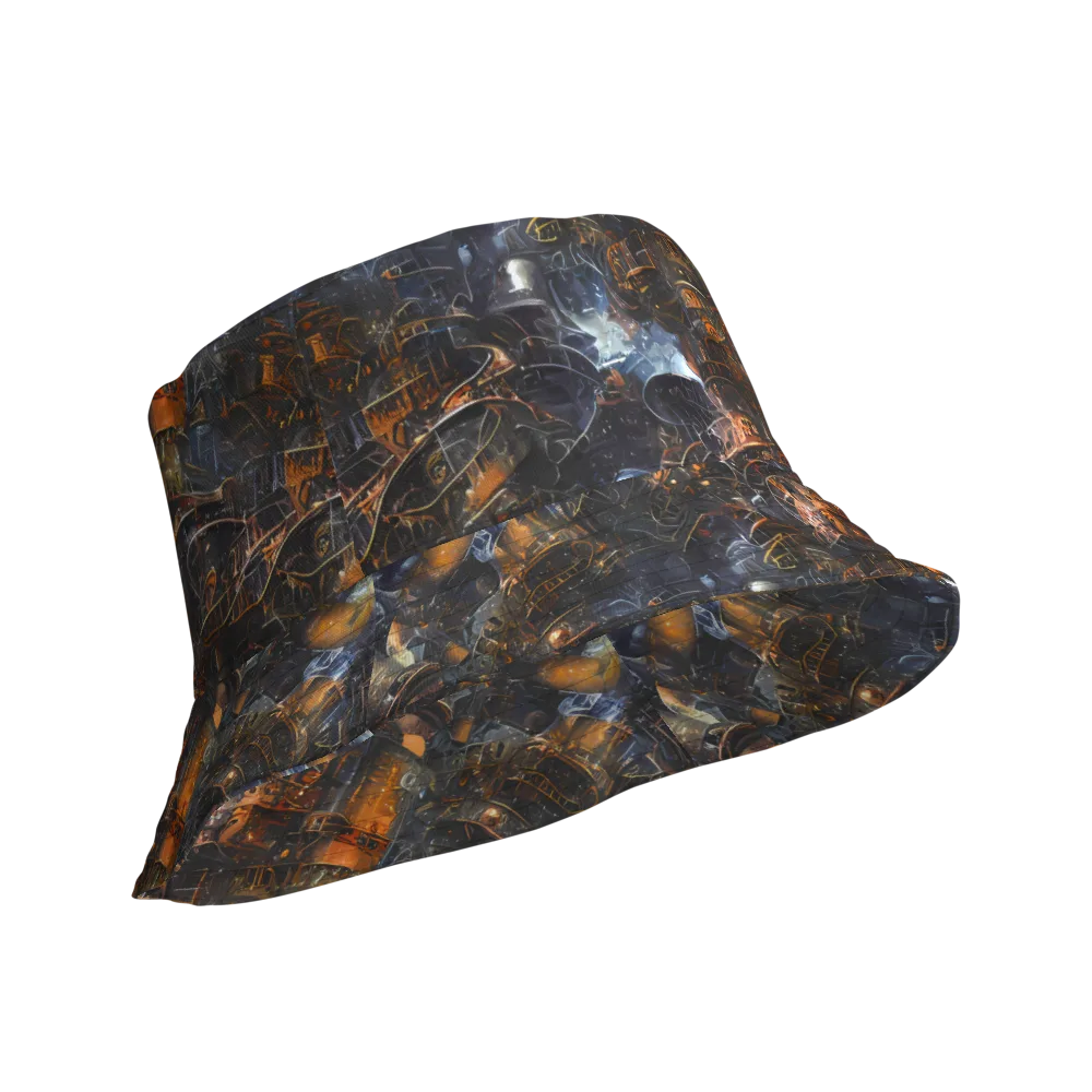 Midnight Mechanica on Reversible Bucket Hat — Product details Outside