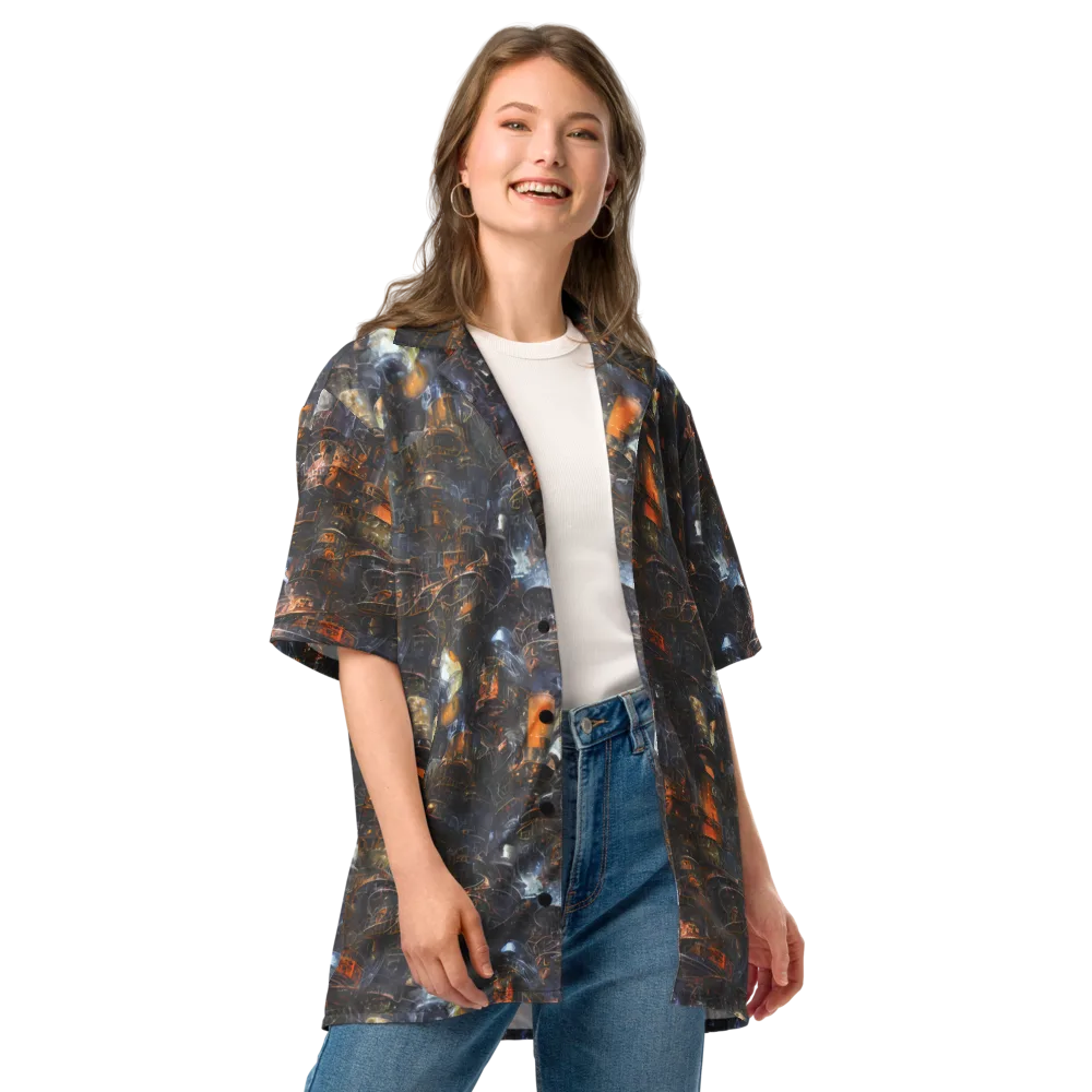 Midnight Mechanica on Button Shirt — Front