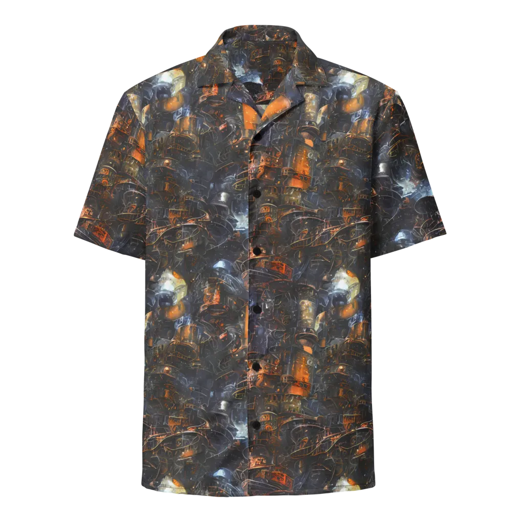 Midnight Mechanica on Button Shirt — Front