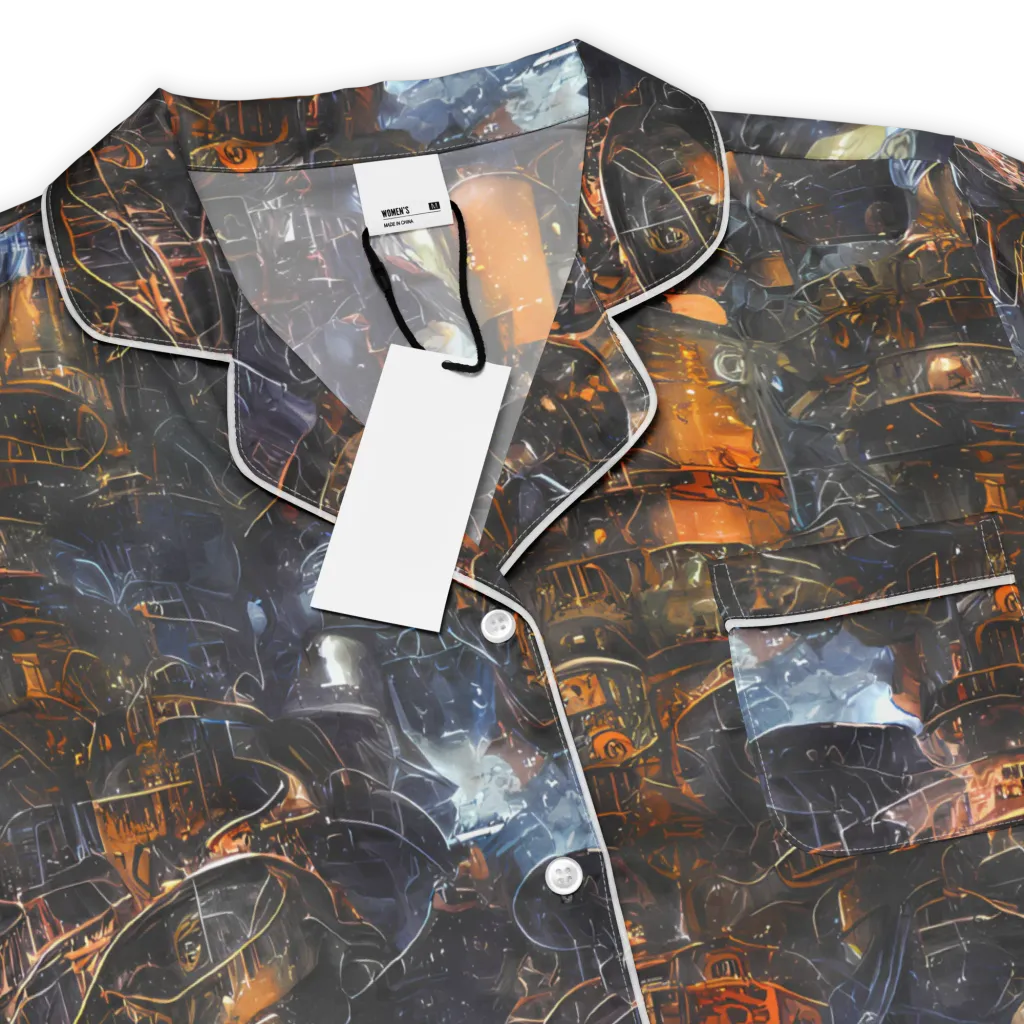 Midnight Mechanica on Women's Short Sleeve Pajama Top — Product details
