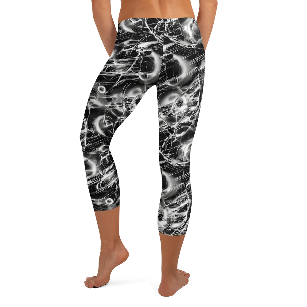 Chrome Tempest on Capri Leggings — Back