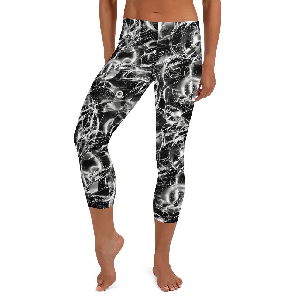 Chrome Tempest on Capri Leggings — Front