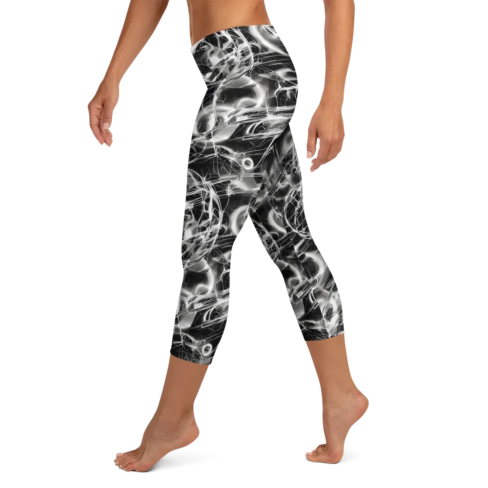 Chrome Tempest on Capri Leggings — Left