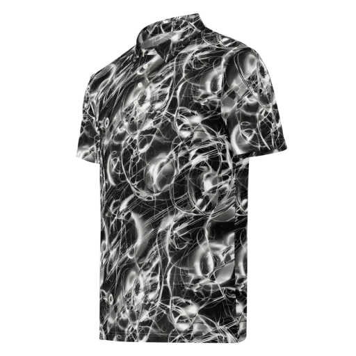 Chrome Tempest on a Men's Slim Fit Polo Shirt