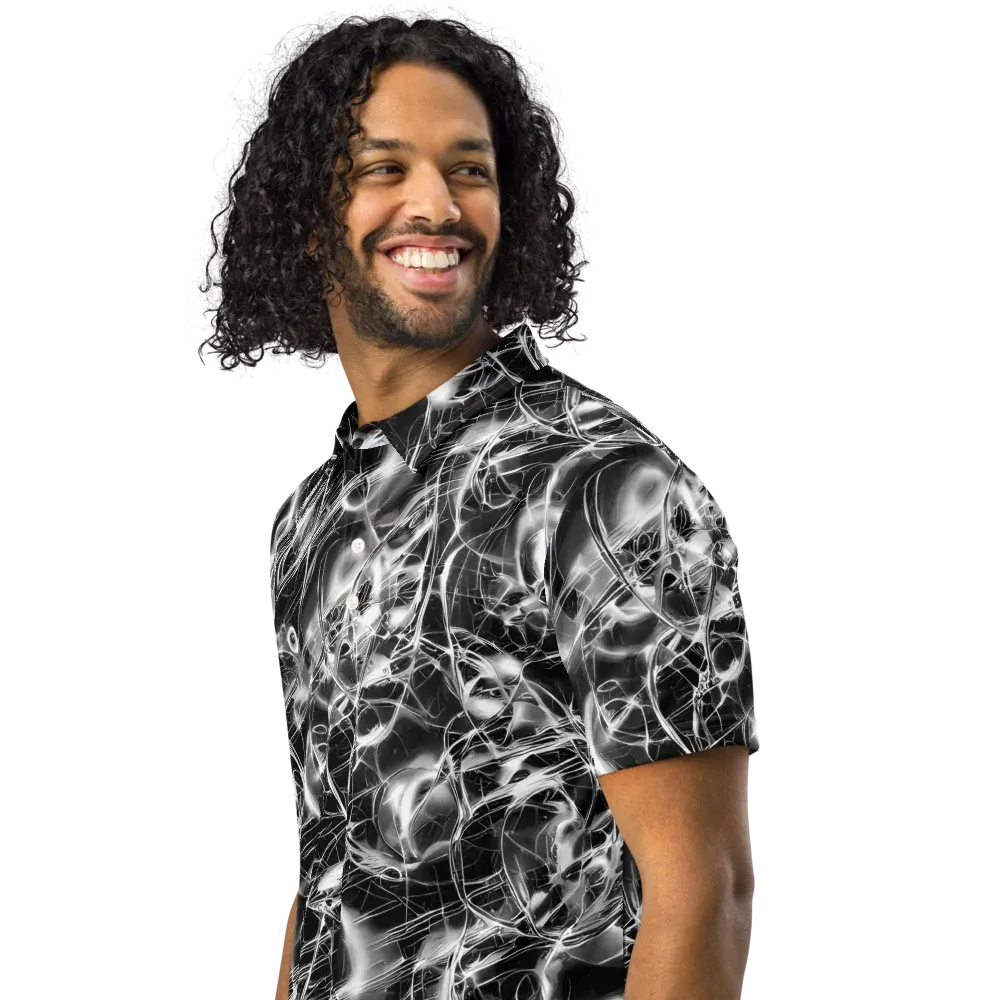 Chrome Tempest on Men's Slim Fit Polo Shirt — Left Front