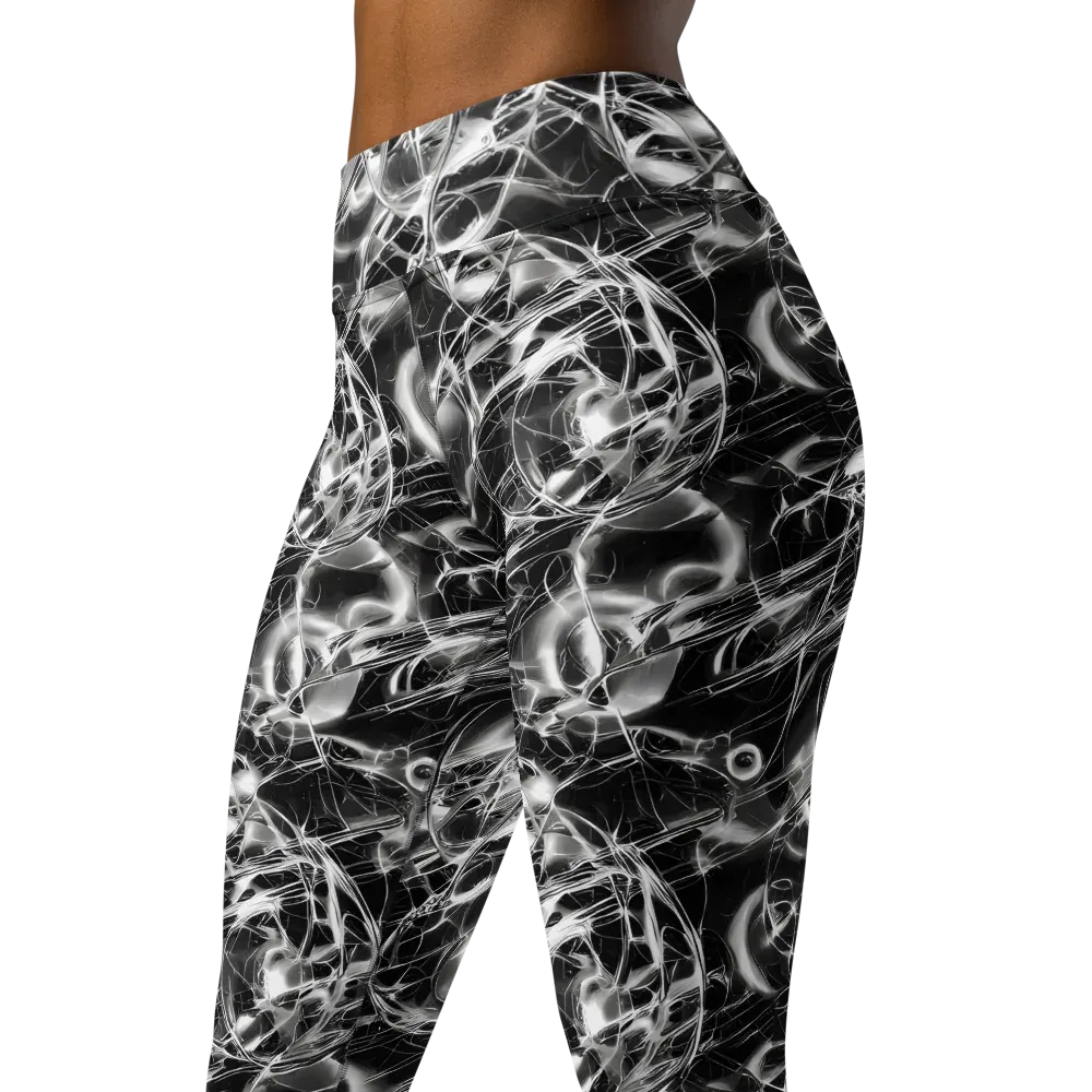 Chrome Tempest on Yoga Leggings — Left Front