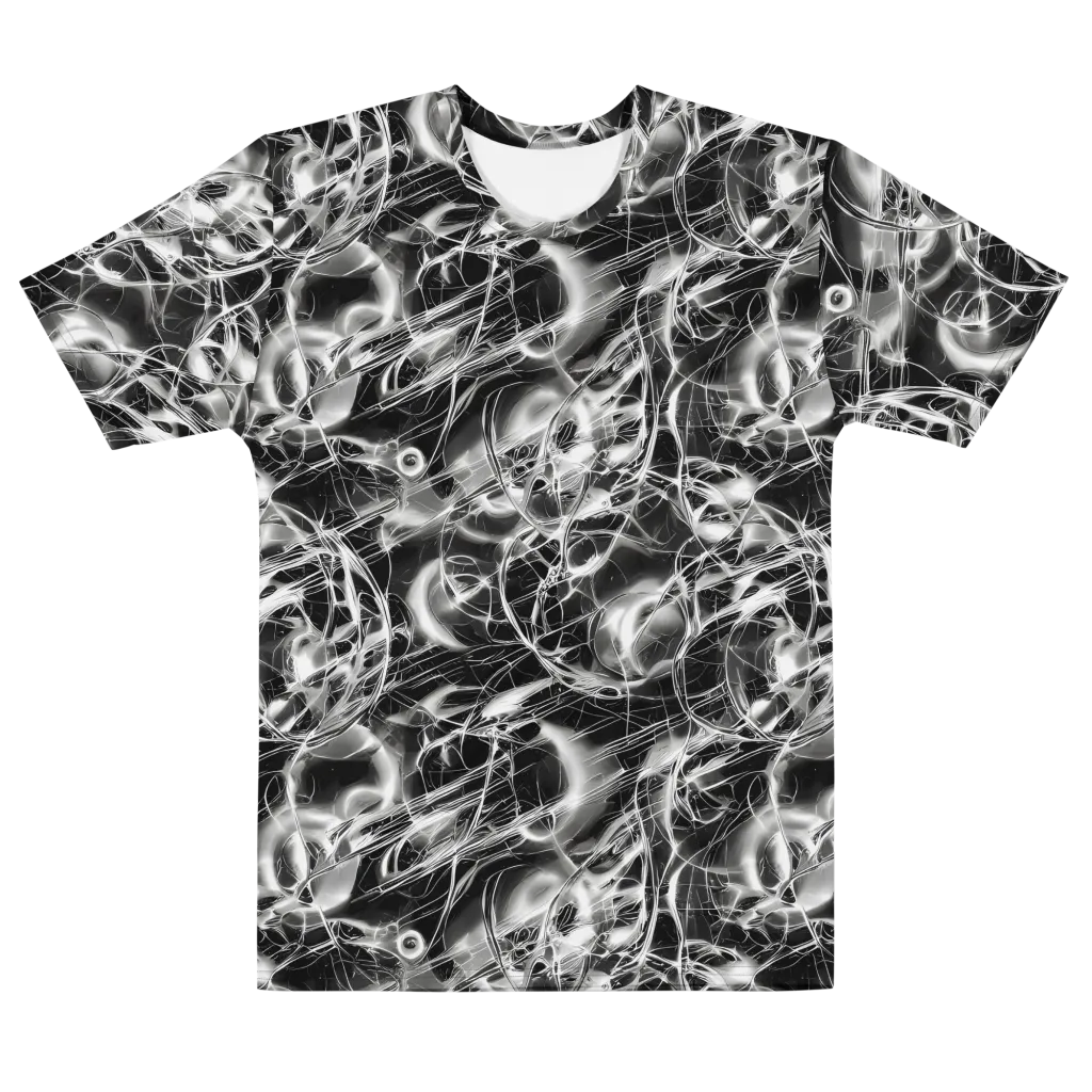Chrome Tempest on Men's Cotton Crew Neck T-Shirt — Front