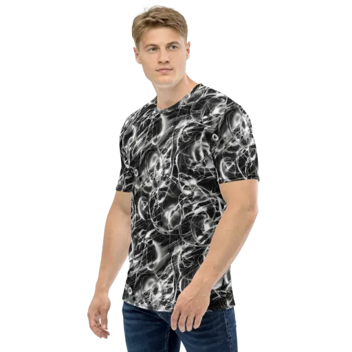 Chrome Tempest on a Men's Crew Neck T-Shirt