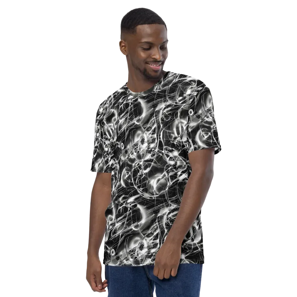 Chrome Tempest on Men's Crew Neck T-Shirt — Left