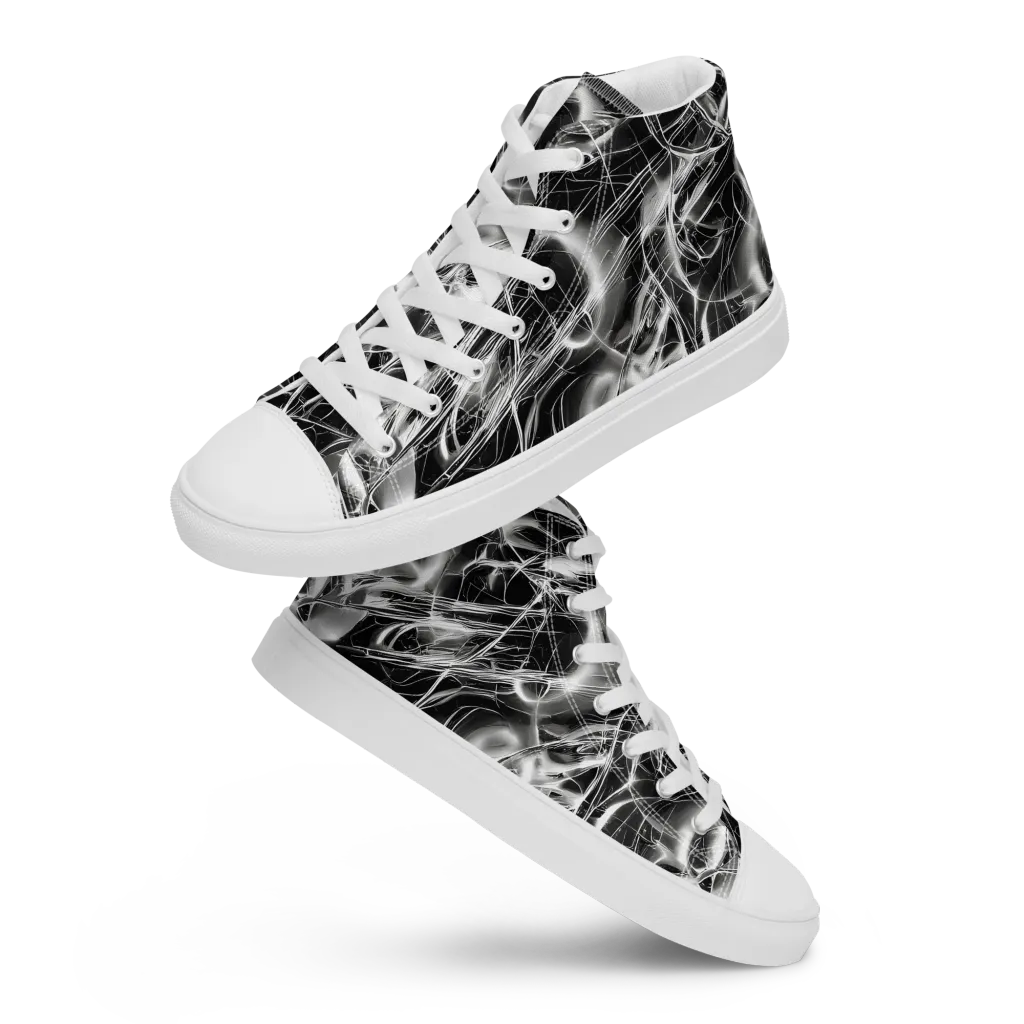 Chrome Tempest on Men's High Top Canvas Shoes — Front