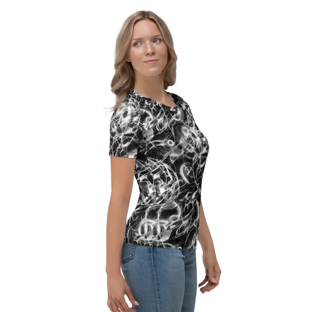 Chrome Tempest on Women's Crew Neck T-Shirt — Right