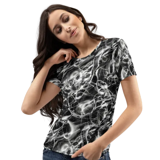 Chrome Tempest on a Women's Crew Neck T-Shirt