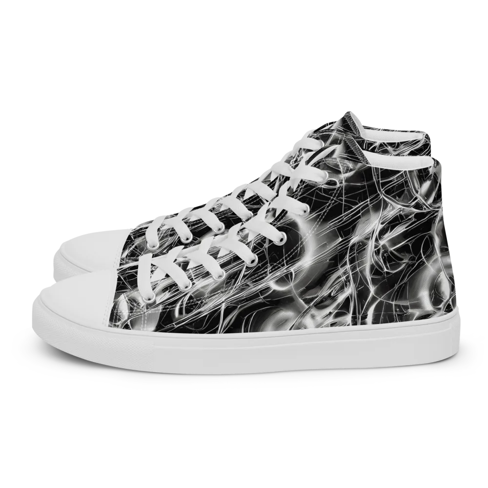 Chrome Tempest on Women's High Top Canvas Shoes — Left