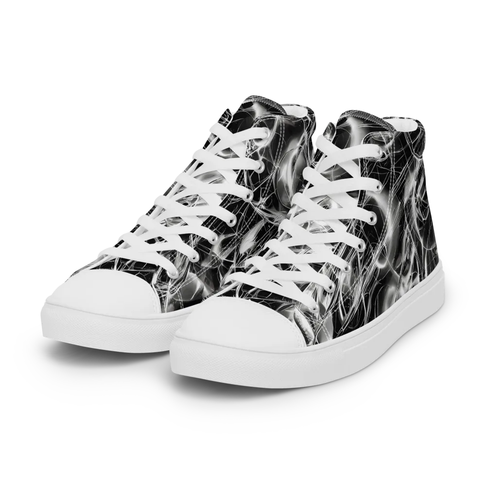 Chrome Tempest on Women's High Top Canvas Shoes — Left Front
