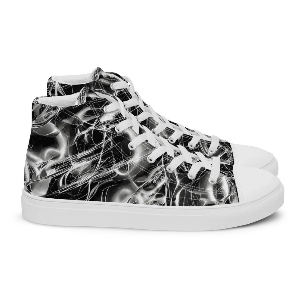 Chrome Tempest on Women's High Top Canvas Shoes — Right