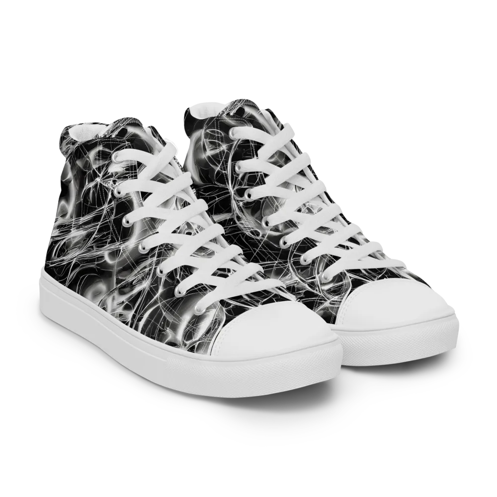 Chrome Tempest on Women's High Top Canvas Shoes — Right Front