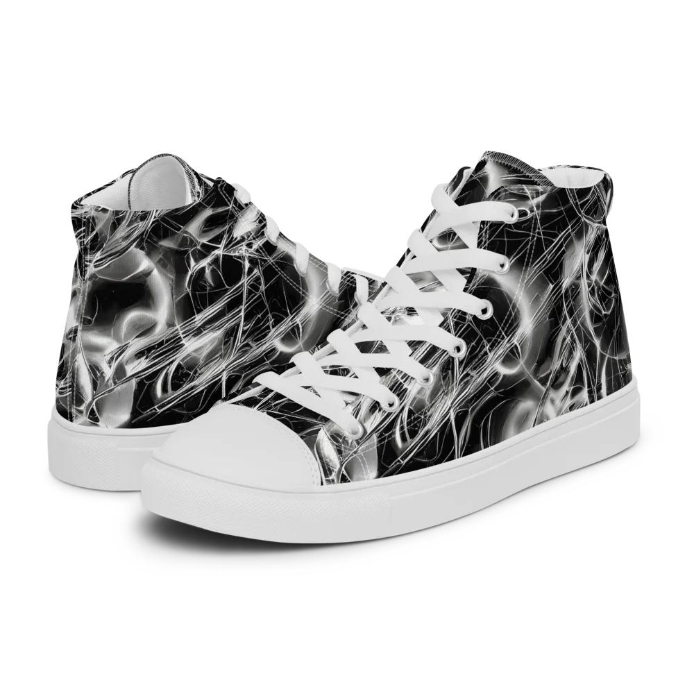 Chrome Tempest on Women's High Top Canvas Shoes — Left