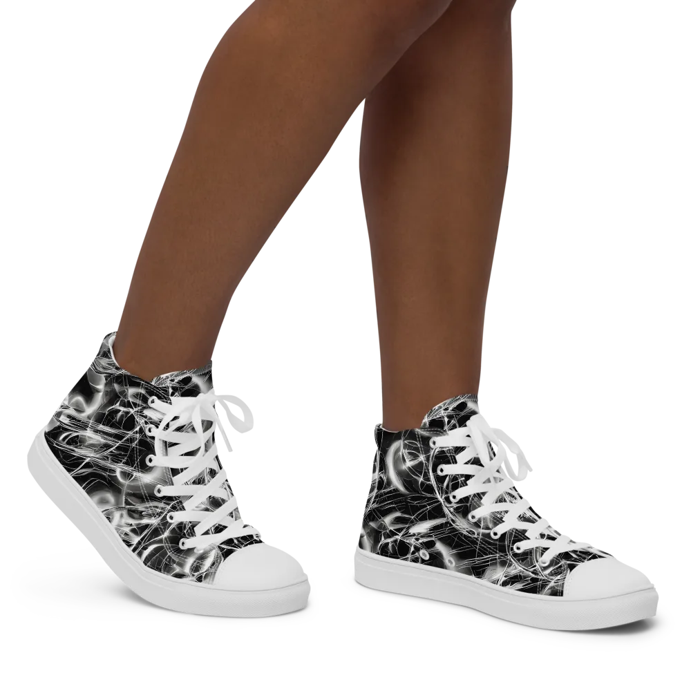 Chrome Tempest on Women's High Top Canvas Shoes — Right