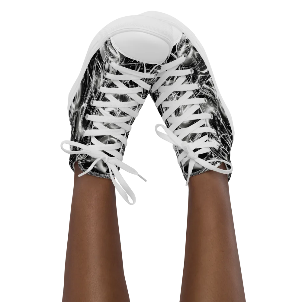 Chrome Tempest on Women's High Top Canvas Shoes — Front