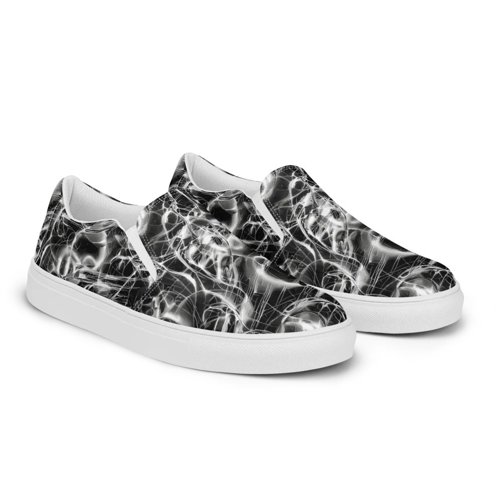 Chrome Tempest on Men's Slip-On Canvas Shoes — Right Front