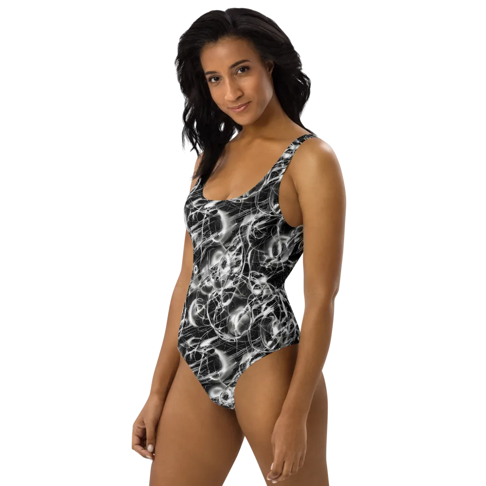 Chrome Tempest on One-Piece Swimsuit — Left