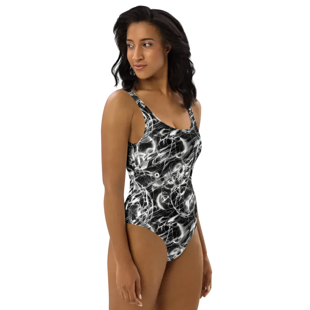Chrome Tempest on One-Piece Swimsuit — Right