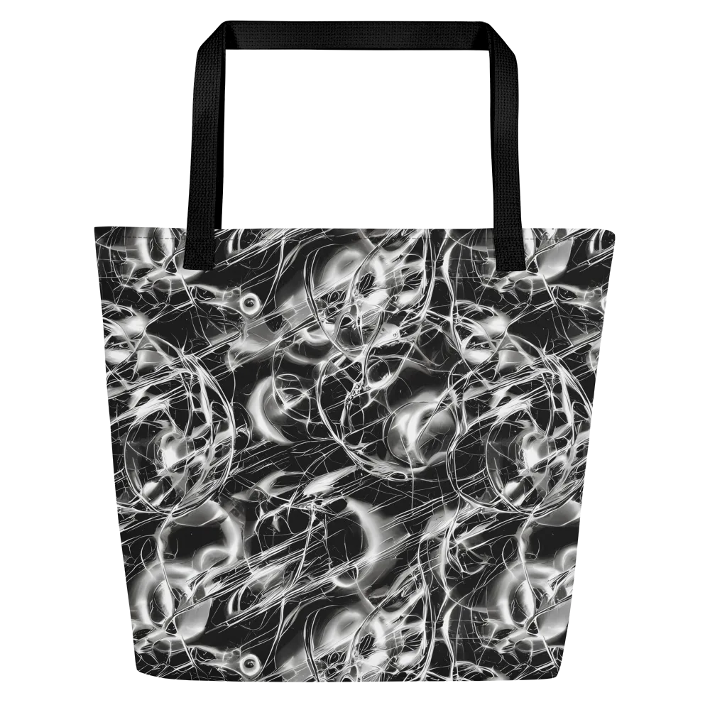 Chrome Tempest on Large Tote Bag W/ Pocket — Front