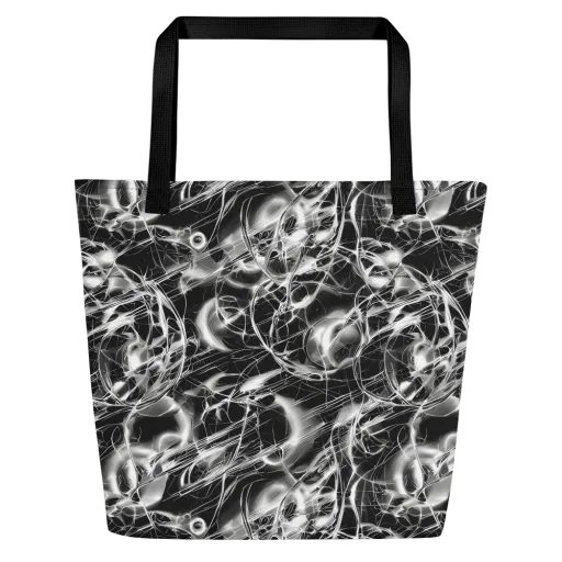 Chrome Tempest on a Large Tote Bag W/ Pocket