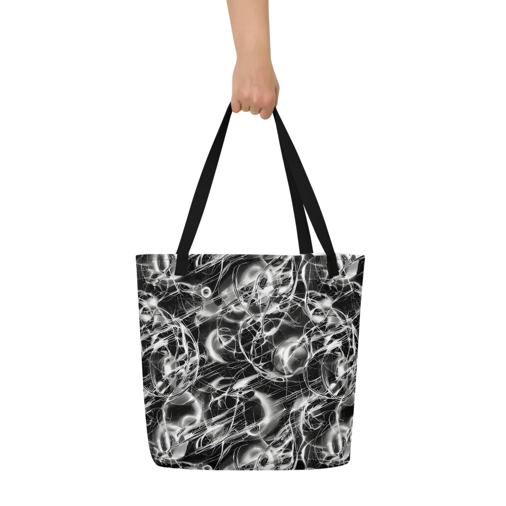 Chrome Tempest on Large Tote Bag W/ Pocket — Front