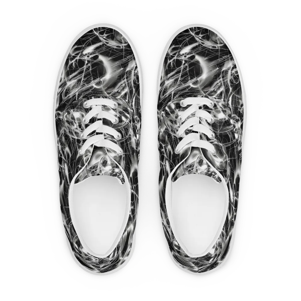 Chrome Tempest on Men's Lace-Up Canvas Shoes — Front