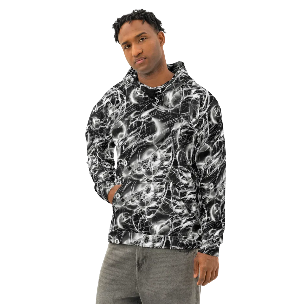 Chrome Tempest on Cotton Hoodie — Left Front