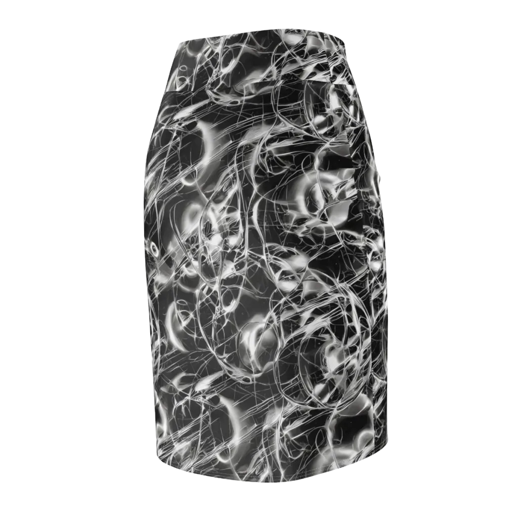 Chrome Tempest on Pencil Skirt — Back Side