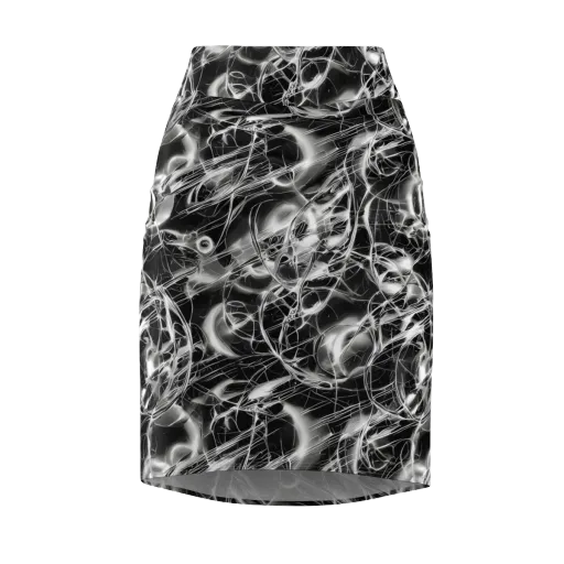 Chrome Tempest on a Pencil Skirt