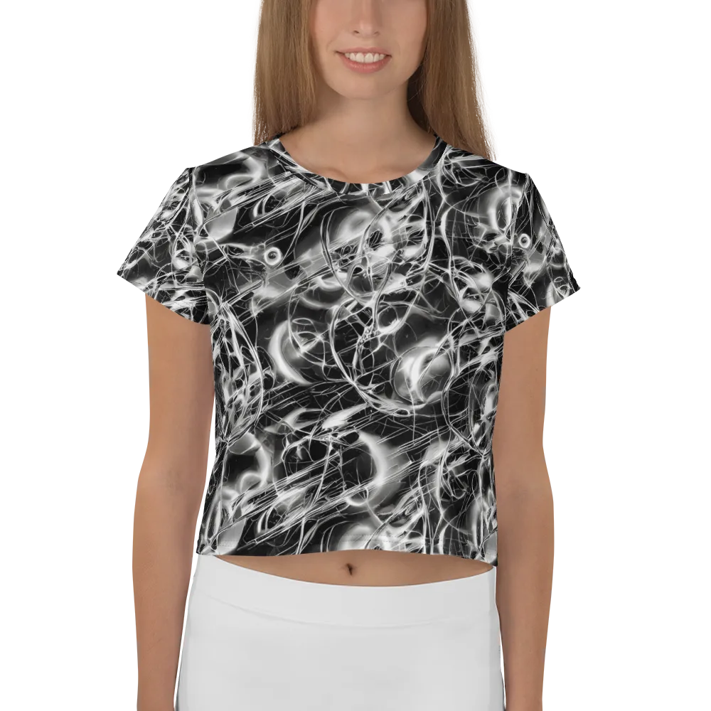 Chrome Tempest on Crop Tee — Front
