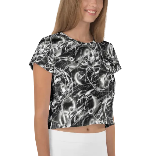 Chrome Tempest on a Crop Tee