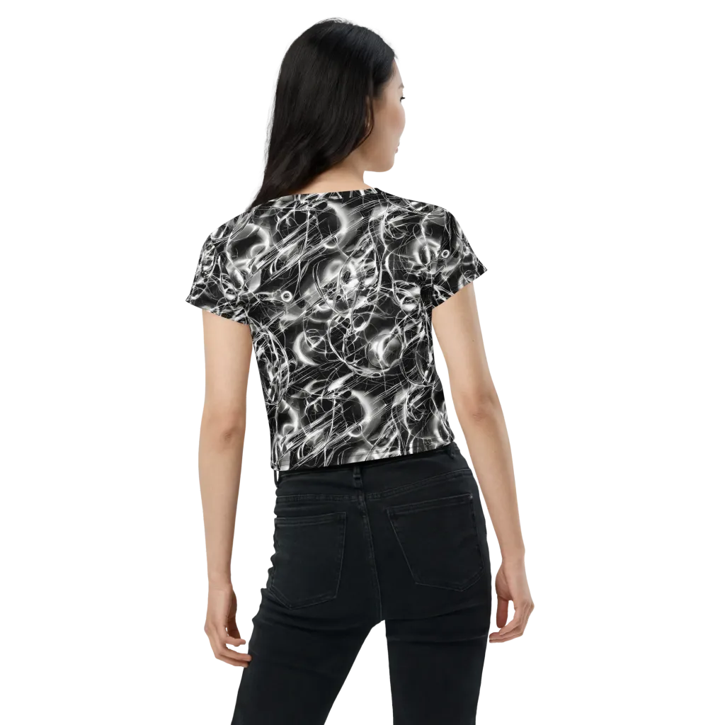 Chrome Tempest on Crop Tee — Back