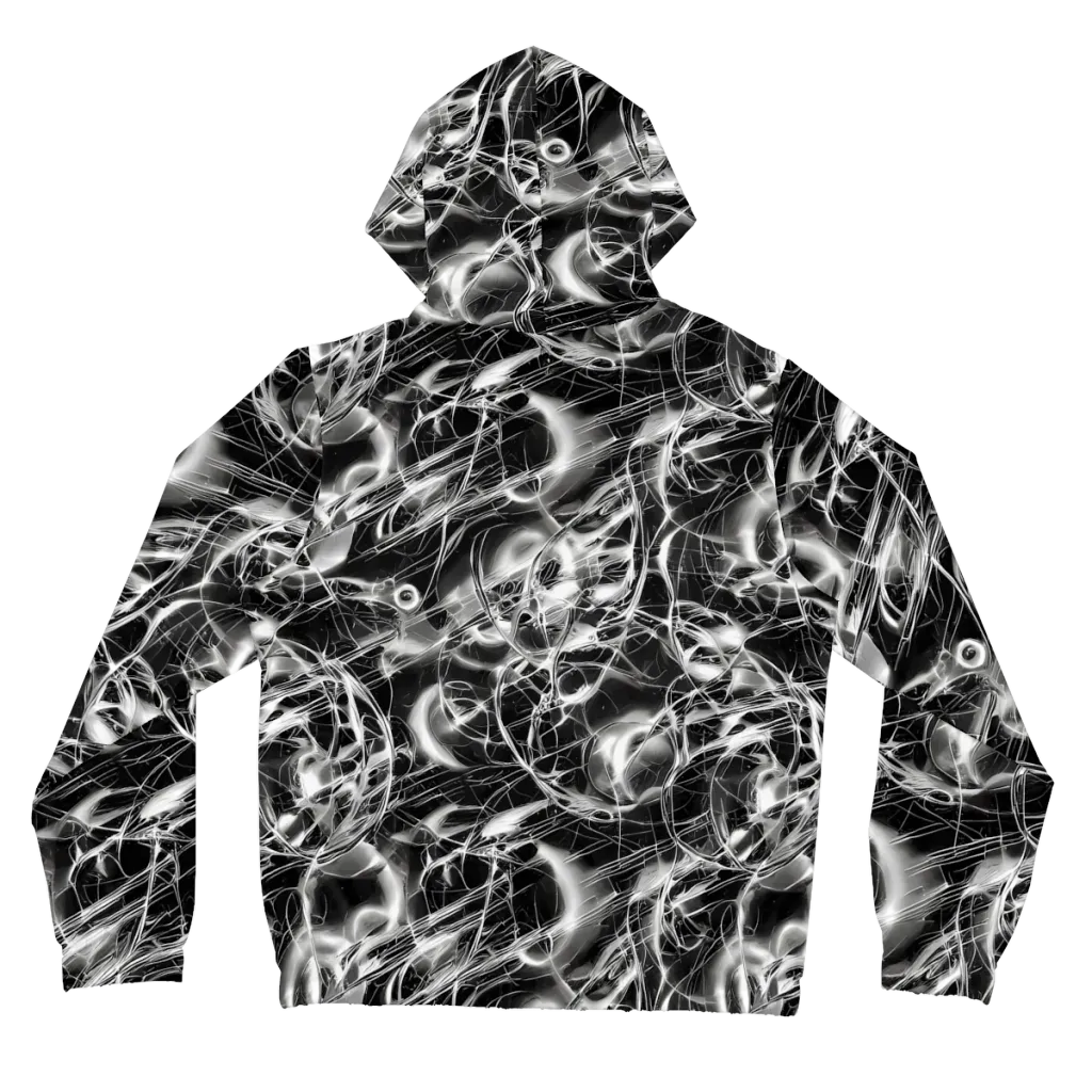 Chrome Tempest on Women's Full-Zip Hoodie — Back