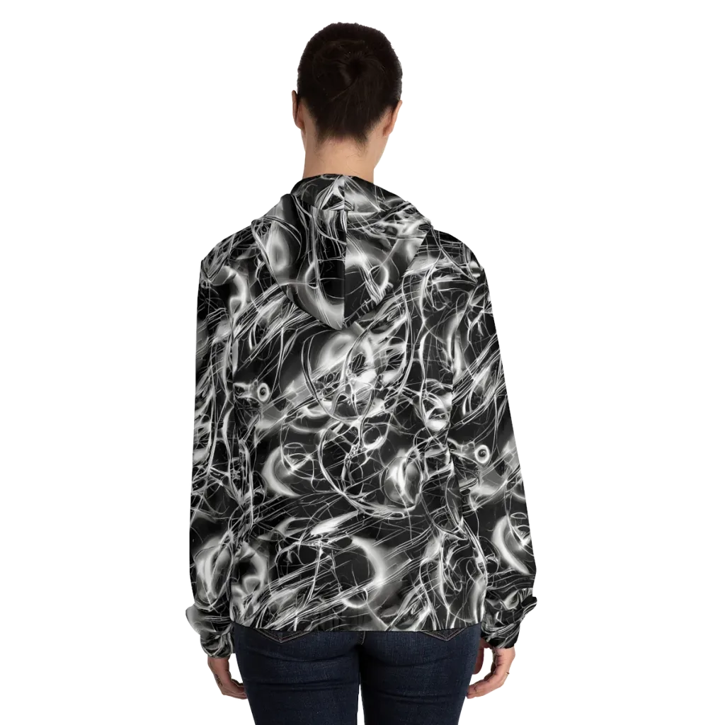 Chrome Tempest on Women's Full-Zip Hoodie — Back On Person