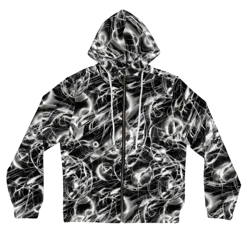 Chrome Tempest on a Women's Full-Zip Hoodie