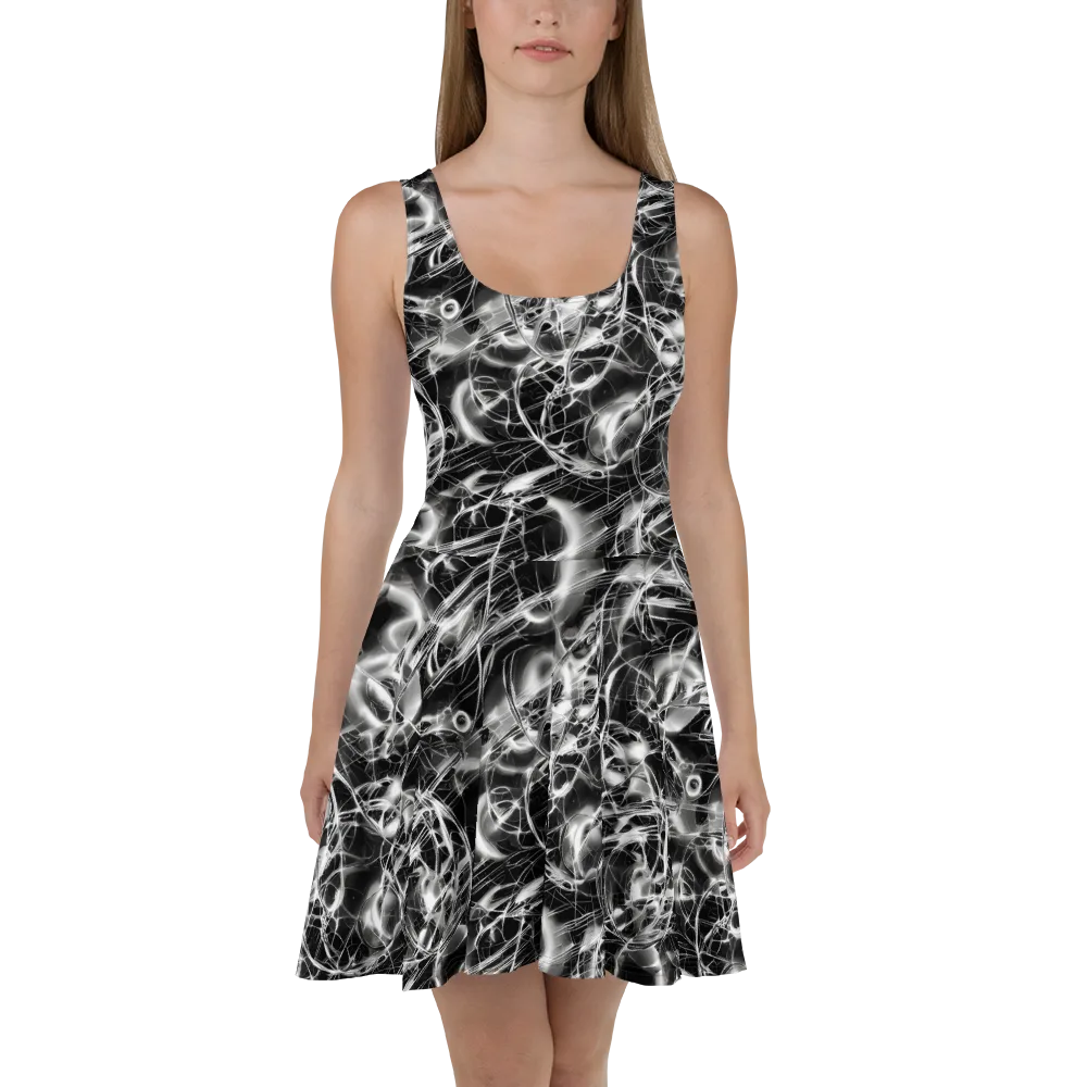 Chrome Tempest on Skater Dress — Front