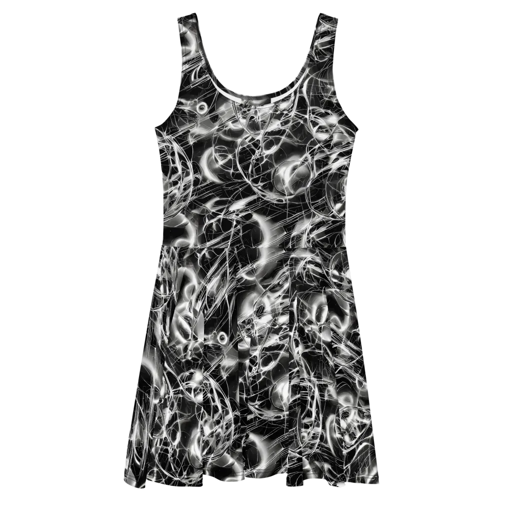 Chrome Tempest on Skater Dress — Front