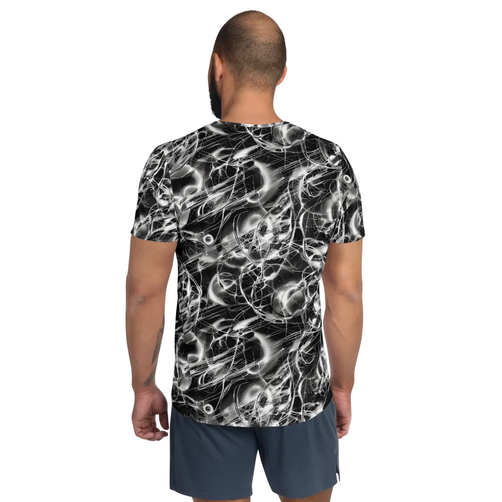 Chrome Tempest on Men's Athletic T-Shirt — Back